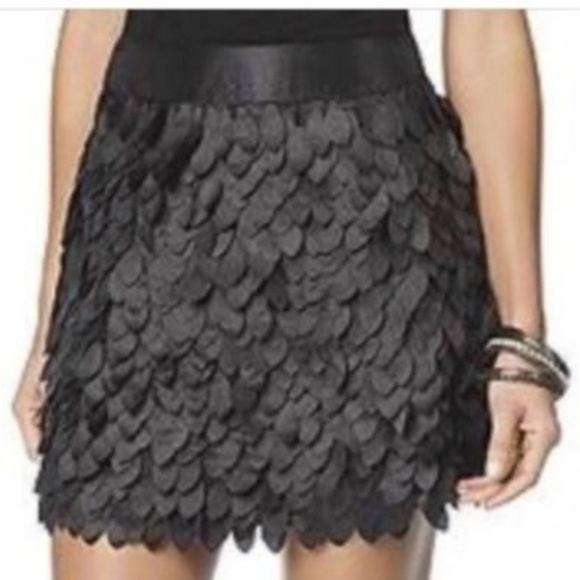 Kardashian Kollection Dresses & Skirts - Black layered petals short skirt